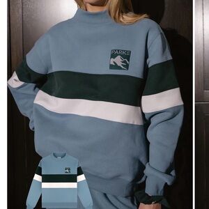 PARKE Sport Vintage Stripe Mockneck
